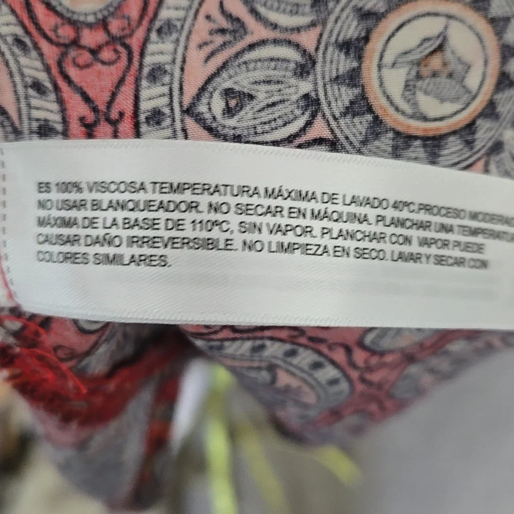 Denim & Flower Red Patterned Shirt - Picture 8 of 10